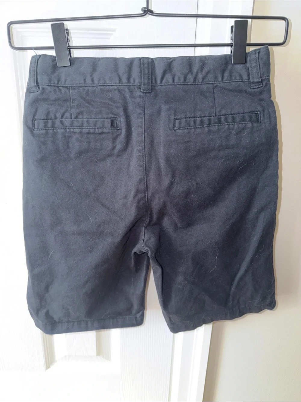 Amazon Essentials Boys Black Flat Front Casual Shorts